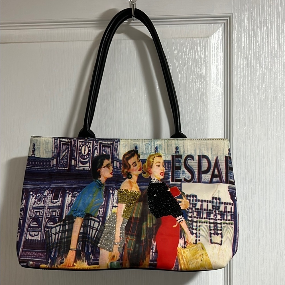 Coin Art Printed Handbag